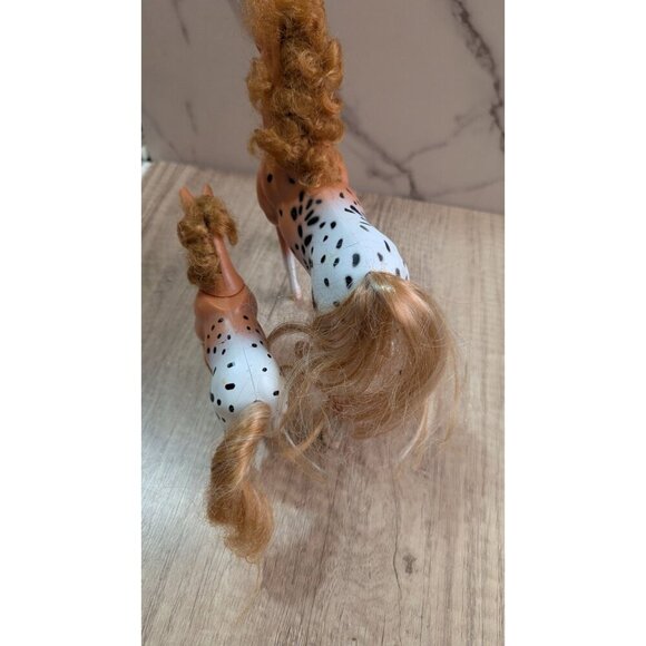 Vintage Kid Kore Appaloosa Horse Figurines Set Of 2 With Curly Manes & Tails - Picture 4 of 10